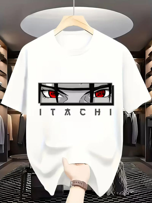 Oversized Cotton Anime Printed Drop Shoulder T-shirt For Men