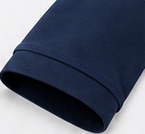 Ribbed sleeve cuff with neat stitching
